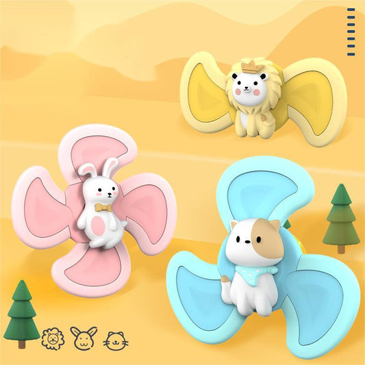 Suction Cup Round Music Toy Baby Rattle Bath 3pcs